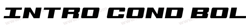 Intro Cond Bold Ital字体转换